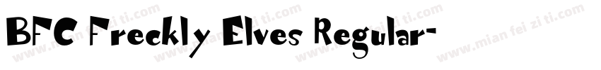 BFC Freckly Elves Regular字体转换